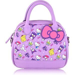 Girl's Hello Kitty Mini Purse Women Crossbody Shoulder Handbag Leather Purple